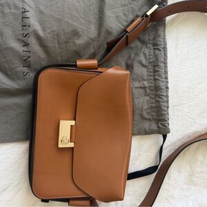 All Saints Tan Crossbody Bag